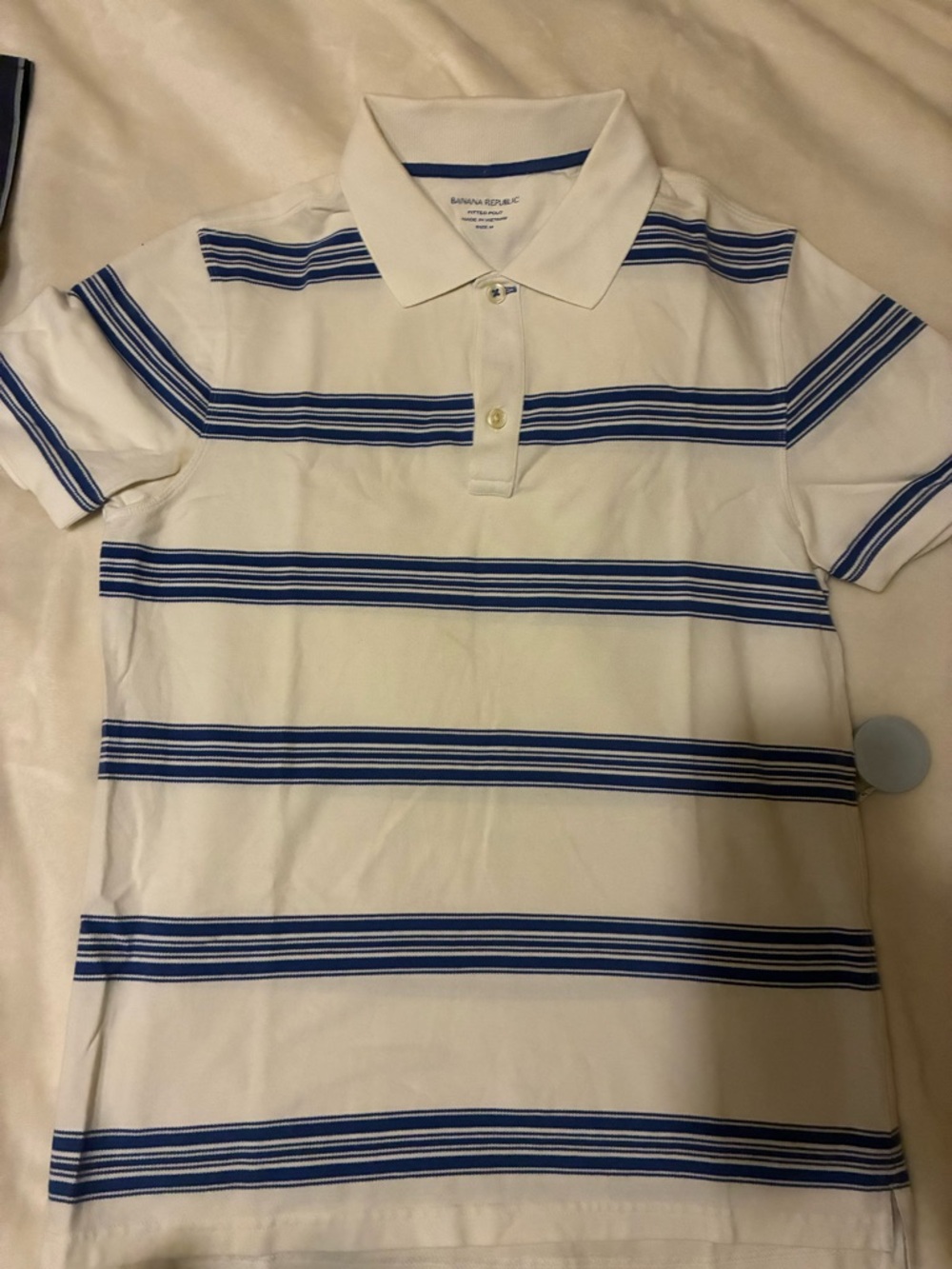 Banana Republic fitted short sleeves polo shirt size Medium